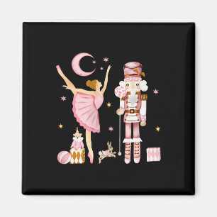 Imã Vintage Balé Noz-Cracker Natal Pink Xmas Wome