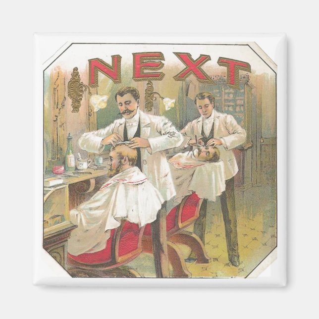 Imã Vintage Barber (Frente)