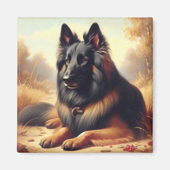 Imã Vintage Belga Tervuren Painting (Frente)