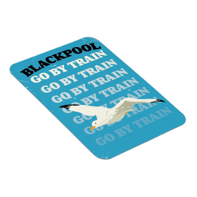 Ímã Vintage Blackpool poster (Lado Direito)