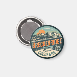 Imã Vintage Breckenridge Colorado Montanha Rochosa