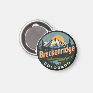 Imã Vintage Breckenridge Colorado Montanha Rochosa
