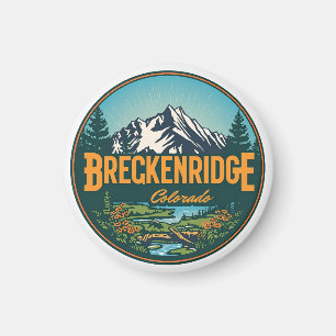 Imã Vintage Breckenridge Colorado Montanha Rochosa