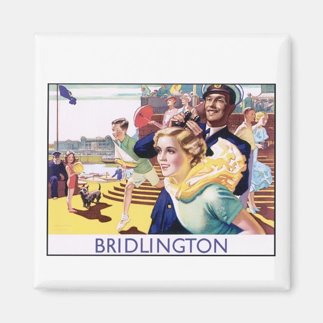 Imã Vintage Bridlington (Frente)
