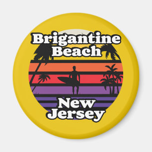 Imã Vintage Brigantine Beach New Jersey