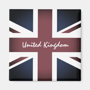 Imã Vintage British flag & United Kingdom /sport UK