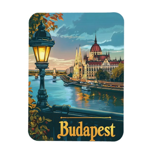Ímã Vintage Budapest (Vertical)