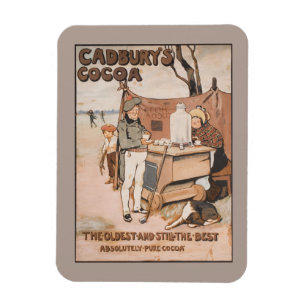 Ímã Vintage Cadbury's Cocoa Advertisement