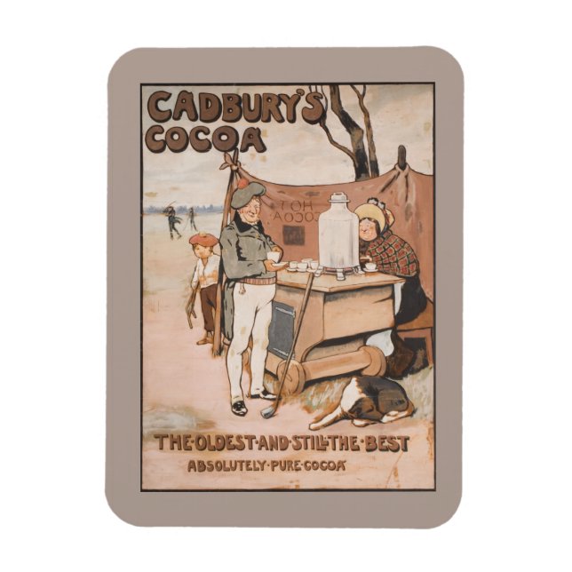 Ímã Vintage Cadbury's Cocoa Advertisement (Vertical)
