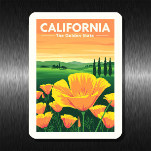 Ímã Vintage California