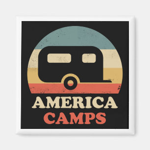 Imã Vintage Camping