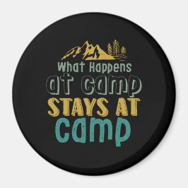 Imã Vintage Camping Cotação De Pista O Que Acontece No