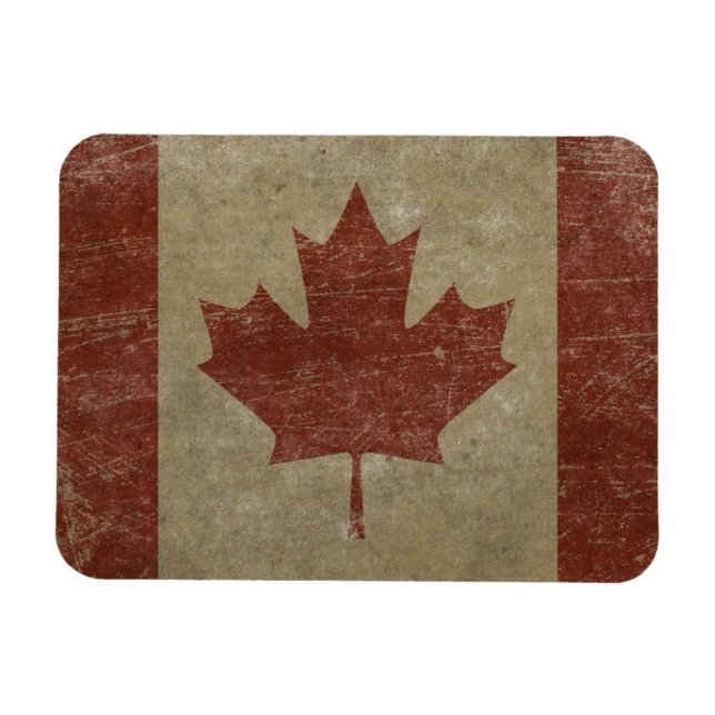 Ímã Vintage Canada Flag (Horizontal)
