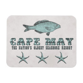 Ímã Vintage Cape May Seashore Resort Magnet