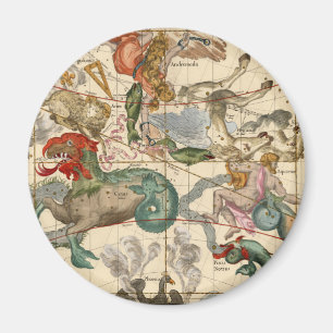 Imã Vintage Celestial Map Cetus Aquarius Andromeda