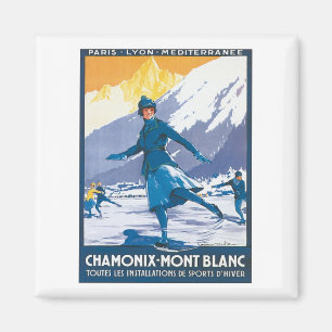 Imã Vintage Chamonix Mont Blanc