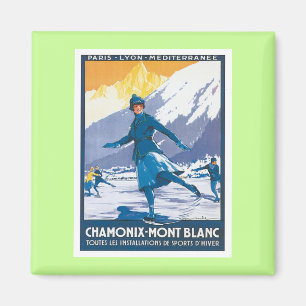 Imã Vintage Chamonix Mont Blanc
