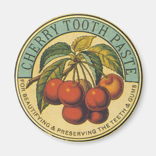Imã Vintage Cherry Toothpaste Ad