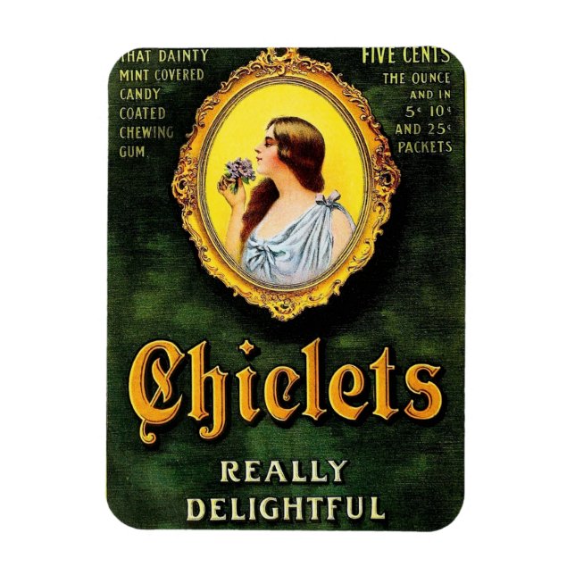 Ímã Vintage Chiclets Ad (Vertical)