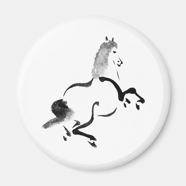 Imã Vintage Chinês Cavalo (Frente)
