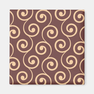 Imã Vintage Chocolate Swirl in Ouro Peach