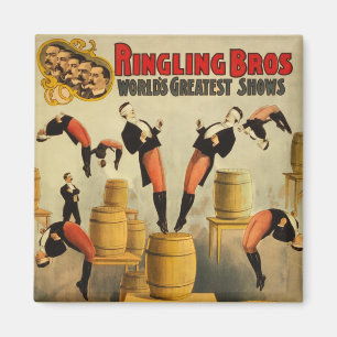 Imã Vintage Circus Sideshow Poster