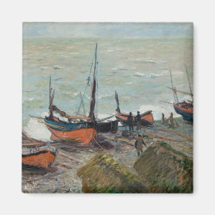 Imã Vintage Claude Monet Barcos De Pesca 