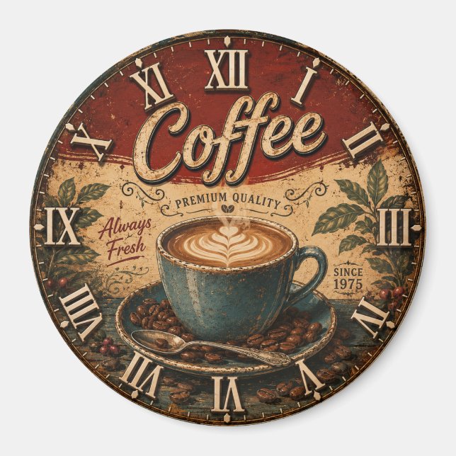 Imã Vintage Coffee  (Frente)