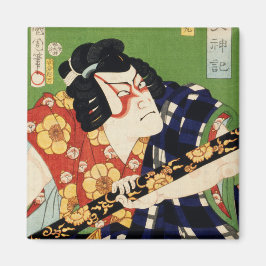 Imã Vintage Colorida tradicional japonesa Ukyio-e sty