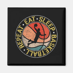 Imã Vintage Coma Dormir Basquete Repete Dunking