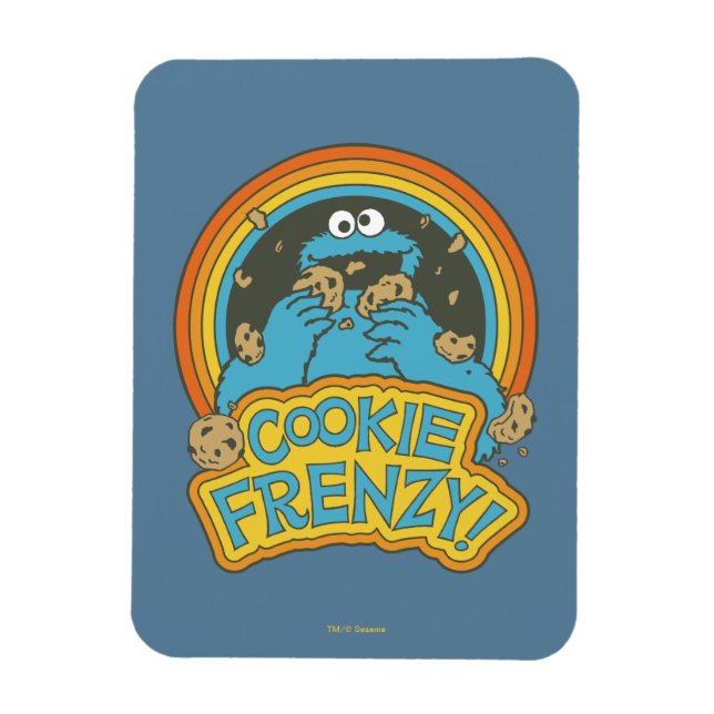 Ímã Vintage Cookie Monster | Cookie Frenzy (Vertical)