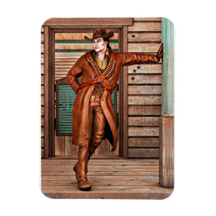 Ímã Vintage Cowboy