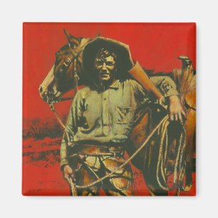 Imã Vintage Cowboy Magnet
