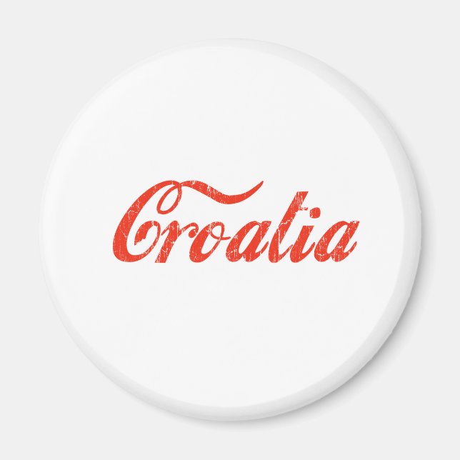 Imã Vintage Croácia (Frente)