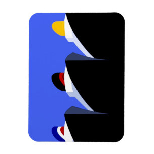 Ímã Vintage Cruise Ship Poster Ocean Liners