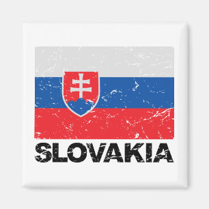 Imã Vintage da bandeira de Slovakia