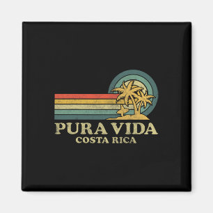 Imã Vintage da família Pura Vida Beach Costa Rica