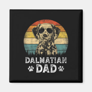 Imã Vintage Dalmaciano Pai Cachorro Amante Pai&#; s Di