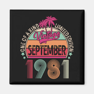 Imã Vintage de 40 anos Set 1981 aniversário de 40 ano