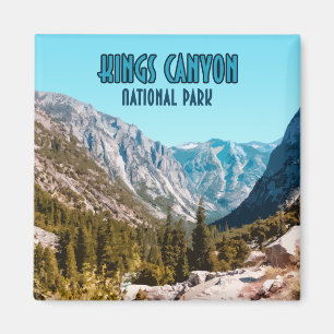 Imã Vintage de Califórnia do parque nacional dos reis