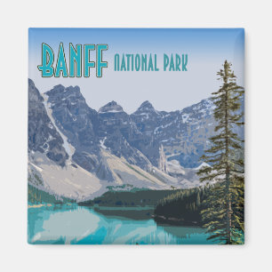 Imã Vintage de Canadá do parque nacional de Banff do