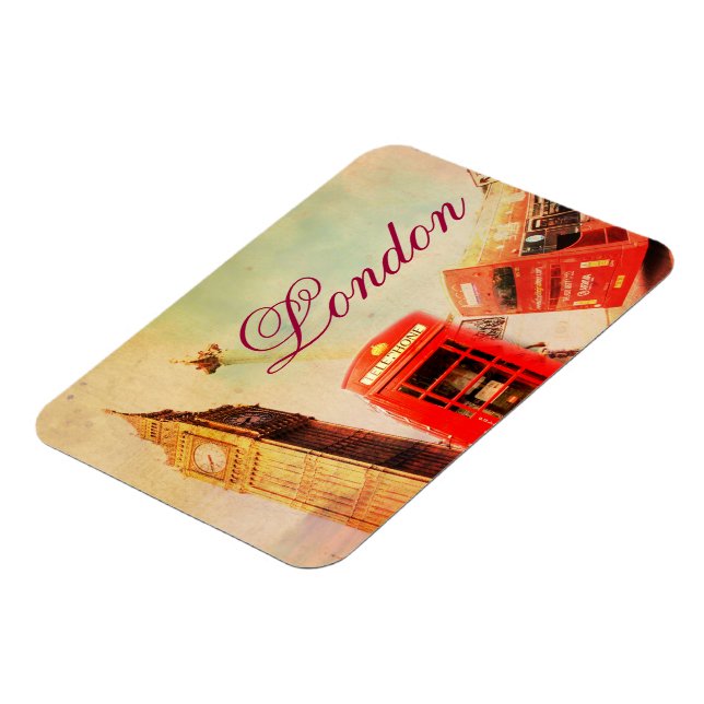Ímã Vintage de Londres (Left Side)