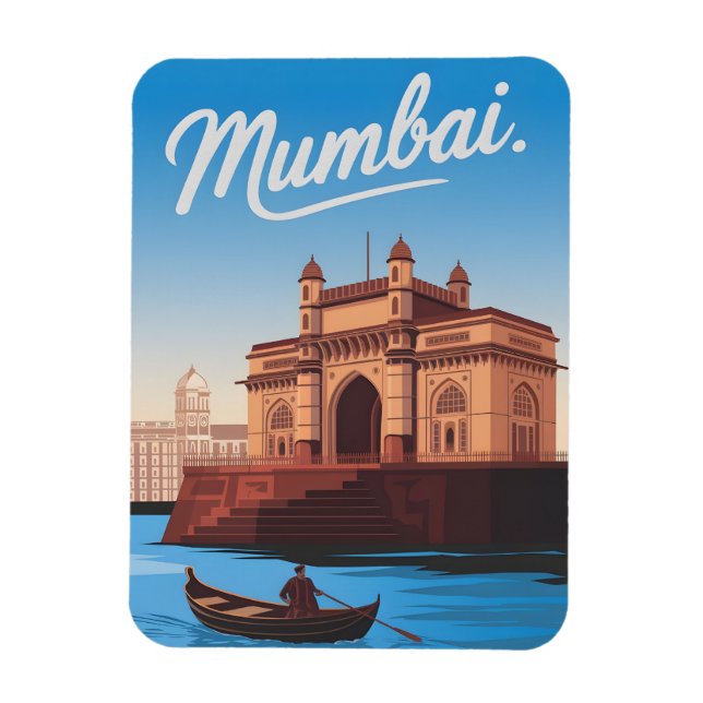 Ímã Vintage de Mumbai (Vertical)