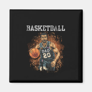 Imã Vintage de Pai de basquete