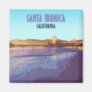 Imã Vintage de Santa Monica Los Angeles Califórnia