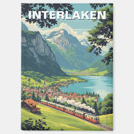 Imã Vintage de Viagem de Suiça de de Interlaken