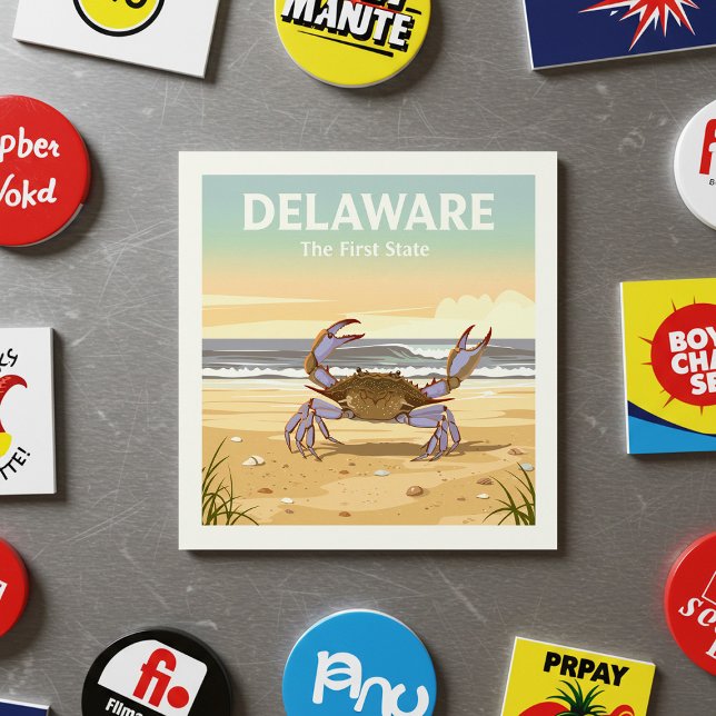 Imã Vintage Delaware (Criador carregado)