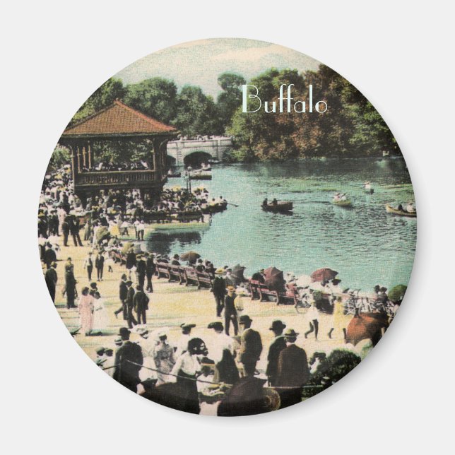 Imã Vintage Delaware Park Magnet (Frente)