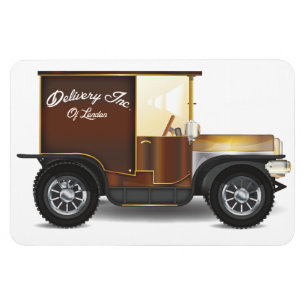Ímã Vintage Delivery Van
