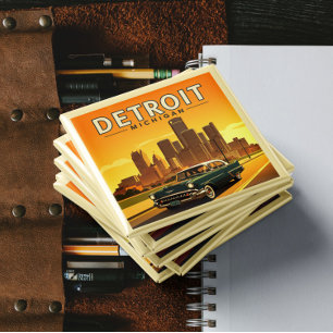 Imã Vintage Detroit Michigan